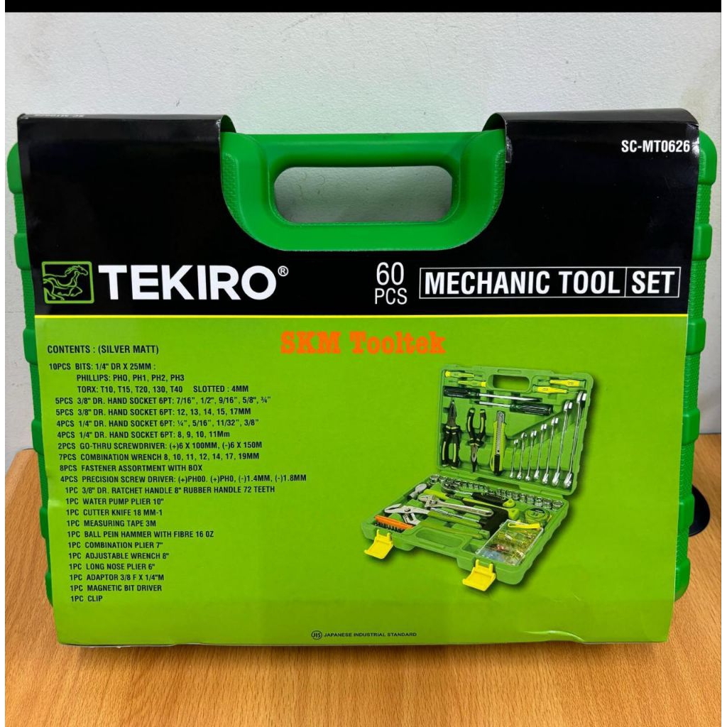 Tekiro Mechanic Tool Set 60Pcs Tekiro Tool Box Set 60Pcs