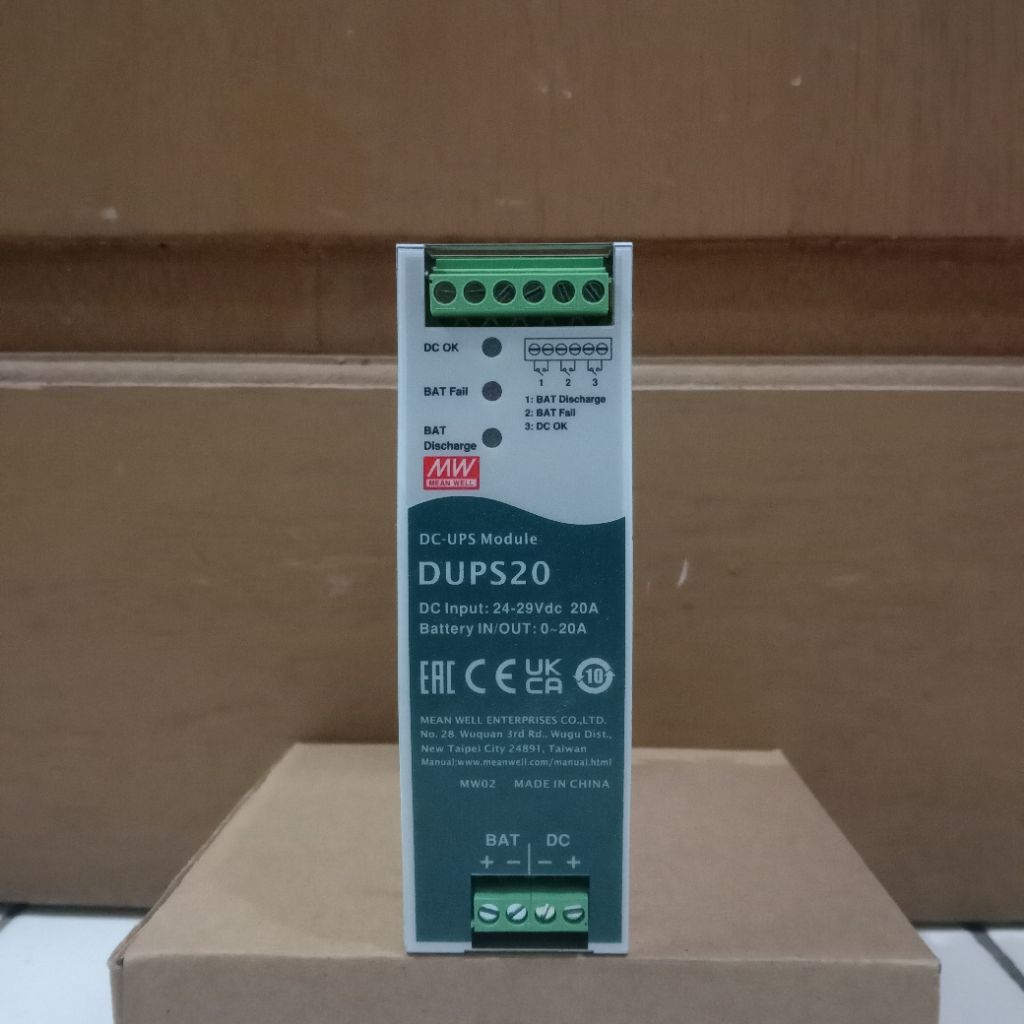 Power Supply Mean Well DUPS20 DC-UPS Module Original