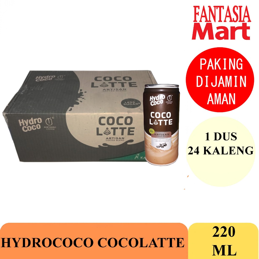 

HYDROCOCO COFFELATTE ANOMALI KOPI 220ML 24 PCS DUS FUN CORNER DENGAN PAKING AMAN