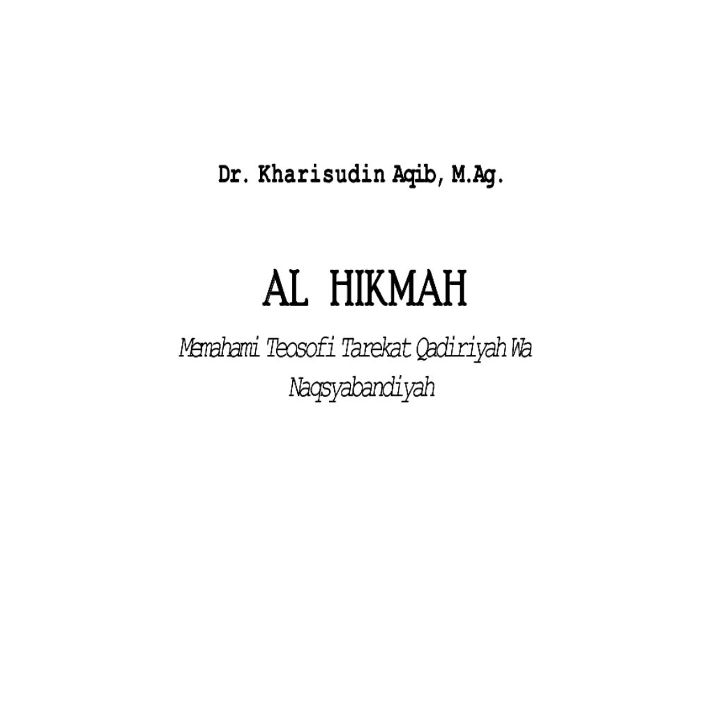 Al hikmah - Qodiriyah WA Naqsabandiyah