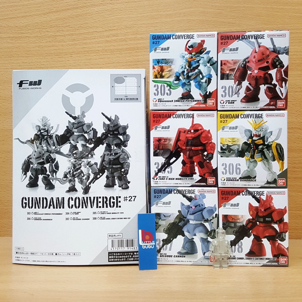 FW GUNDAM CONVERGE #27 [#303 GQuuuuuuX • #304 Z'GOK (SEED FREEDOM) • #305 Char Zaku II HM • #306 San