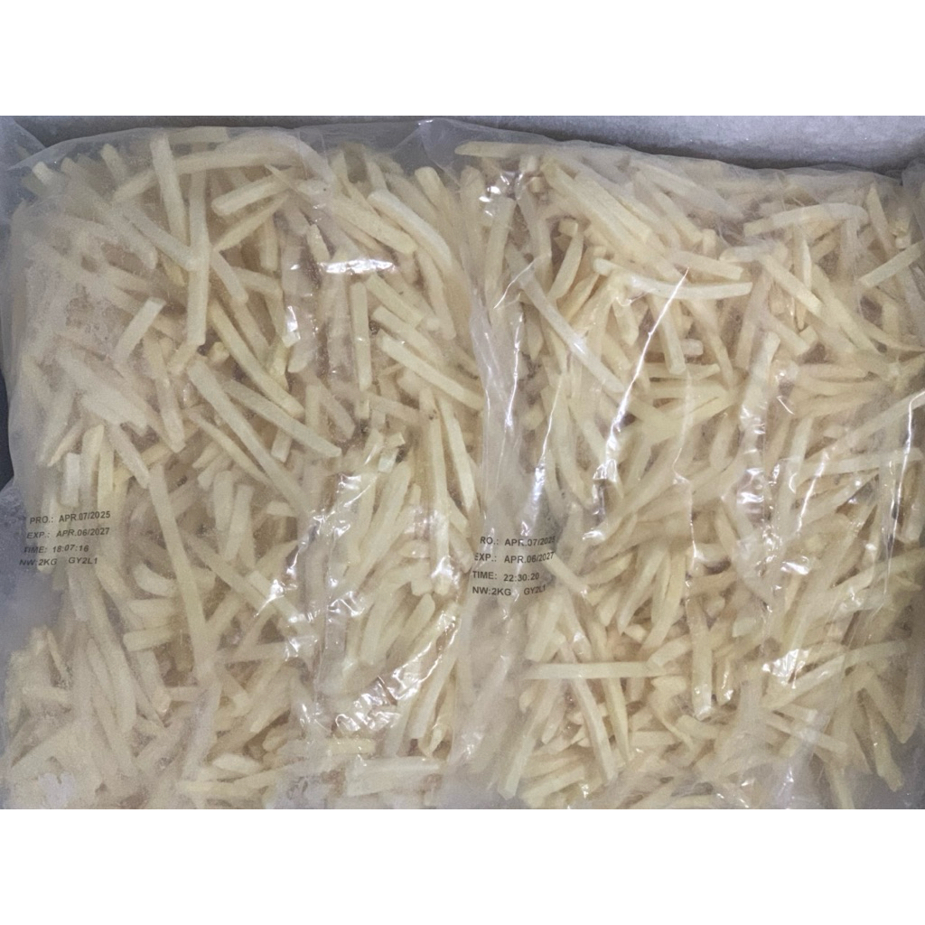 

Kentang goreng beku 2kg Home shoestring / french fries
