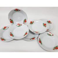 Piring Keramik Toyoki Rose 8/ Piring Keramik Bunga