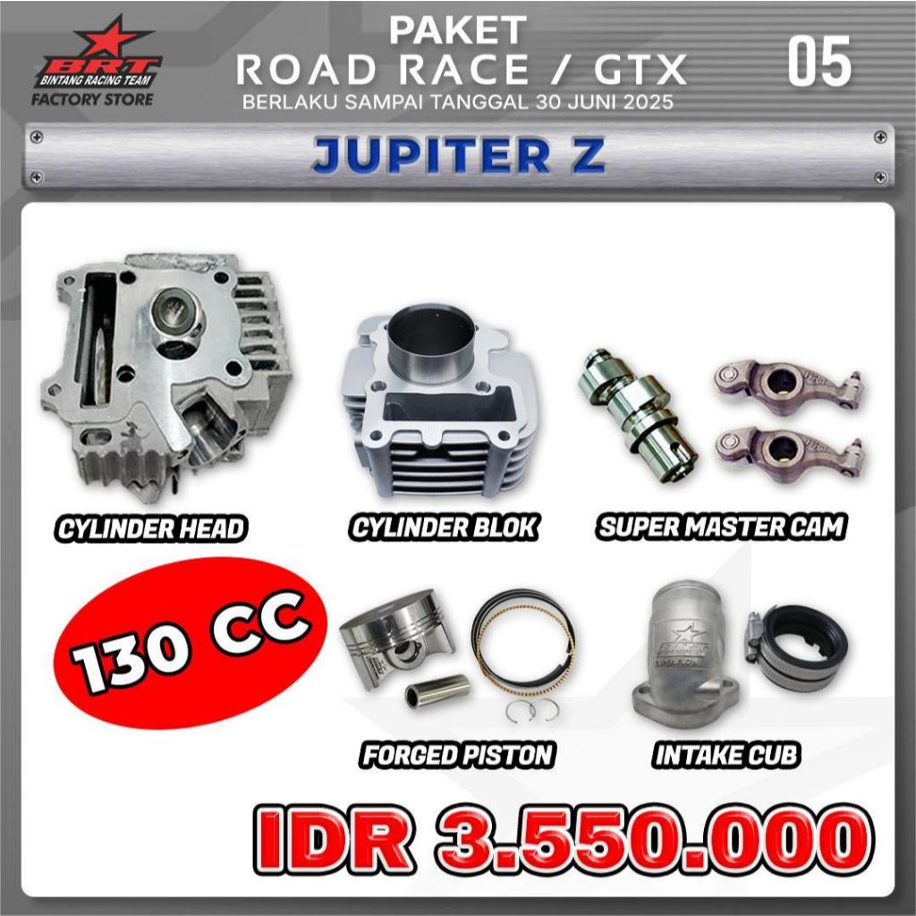 PRODUK ROAD RACE JUPITER Z / PAKET JUPITER Z BRT/ CYL HEAD / PISTON/ CYL BLOK/SUPER MASTER CAM/ PIST