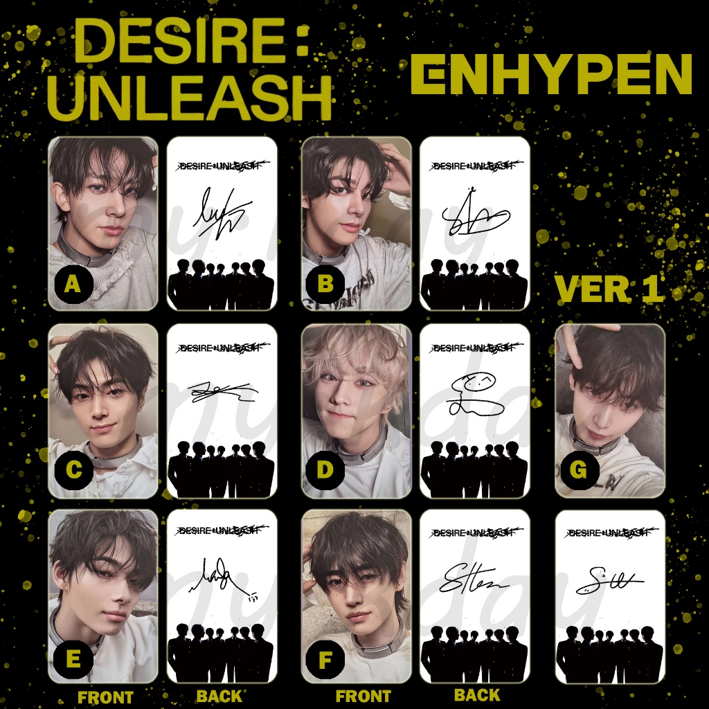 PC-1989, Unofficial Photocard ENHYPEN Desire: Unleash POCA 2 sisi