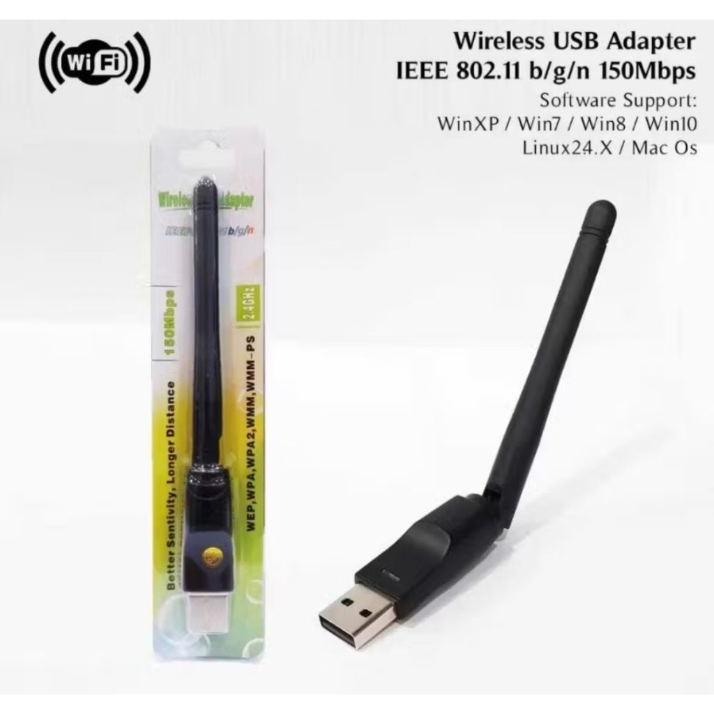 USB WIFI Adaptor / USB WIFI DONGLE Untuk PC / Wifi Komputer PC Laptop