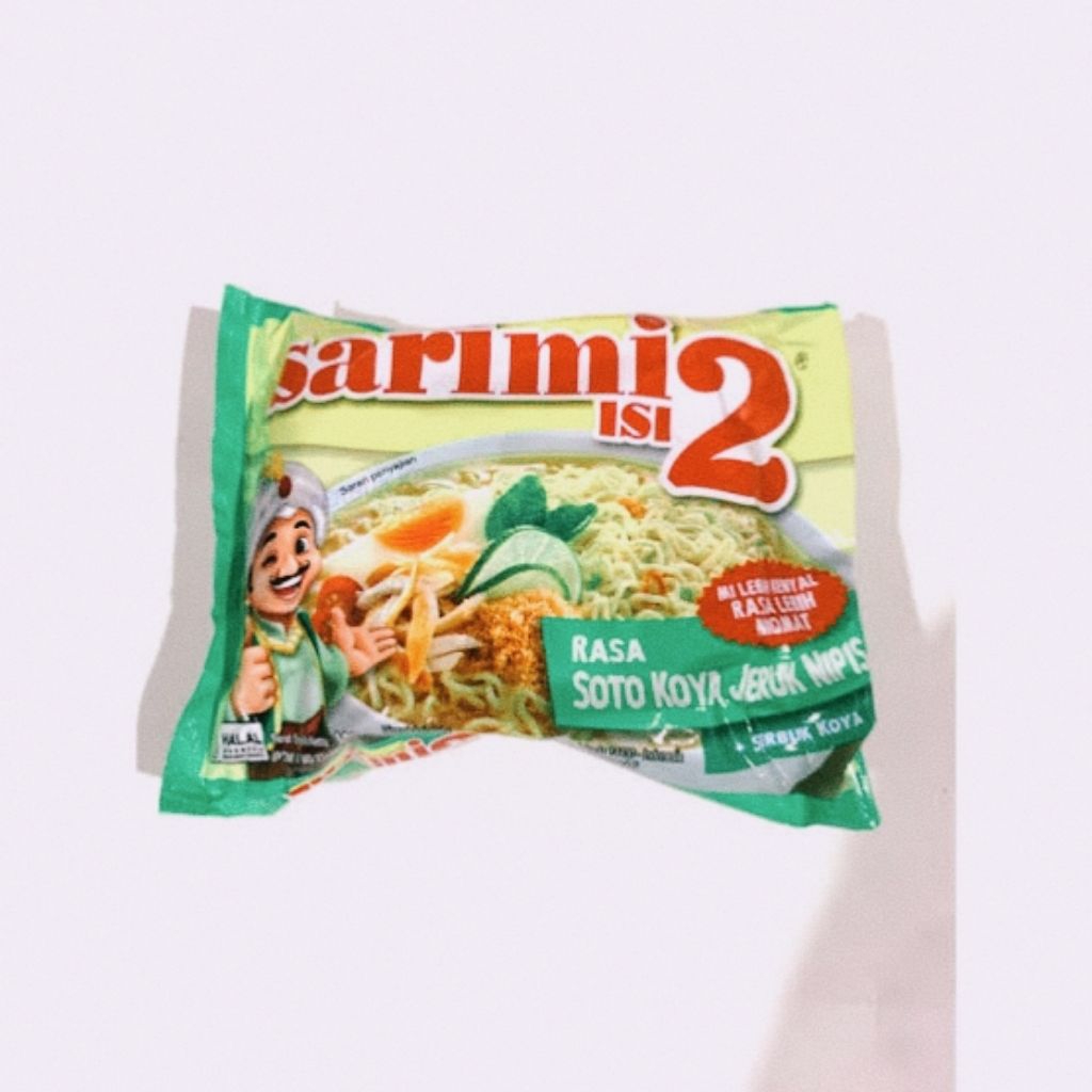 

Sarimi isi 2 soto koya jeruk nipis