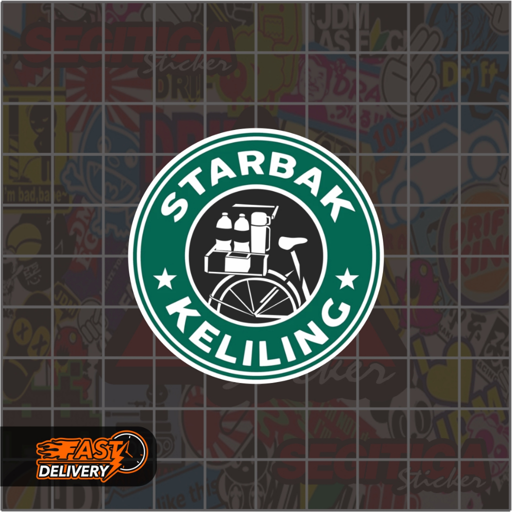 

Sticker Starbak Keliling Ukuran 5 x 5 Cm
