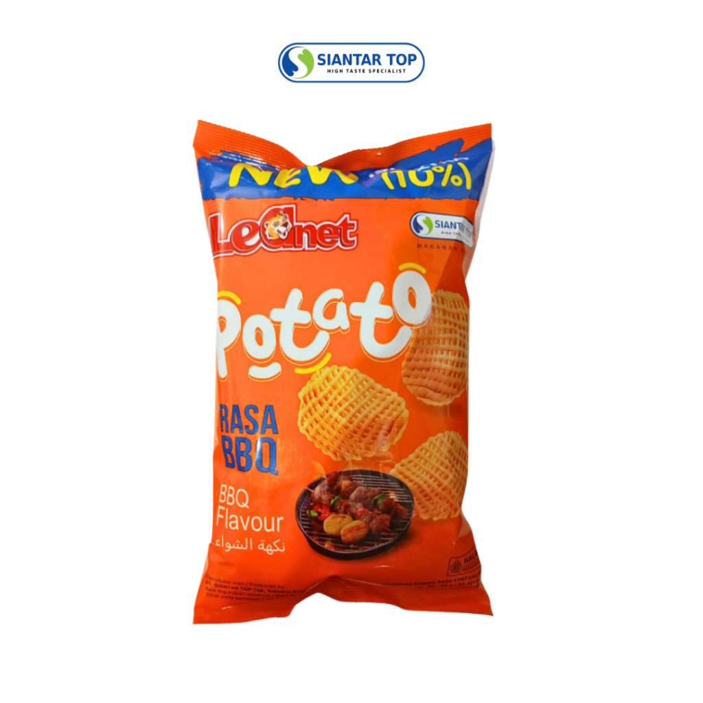 

Leanet Potato isi Extra 10% 60 gram varian BBQ/ Snack Rasa Kentang