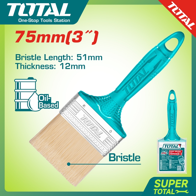 【Total】Kuas cat 3 inci/alat kuas cat/kuas cat dinding kayu/kuas cat dinding