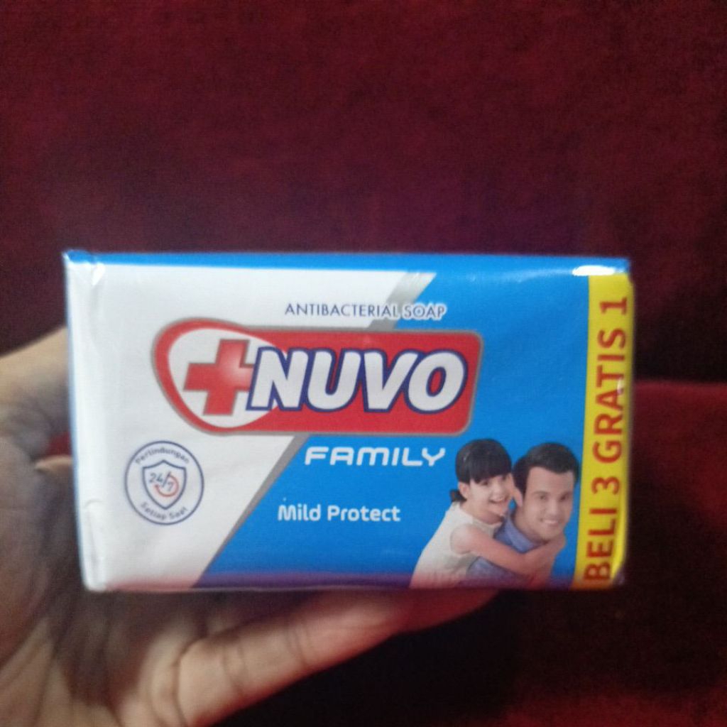 Nuvo Family Soap Bar Sabun Mandi Batang Banded 3+1 x 100g