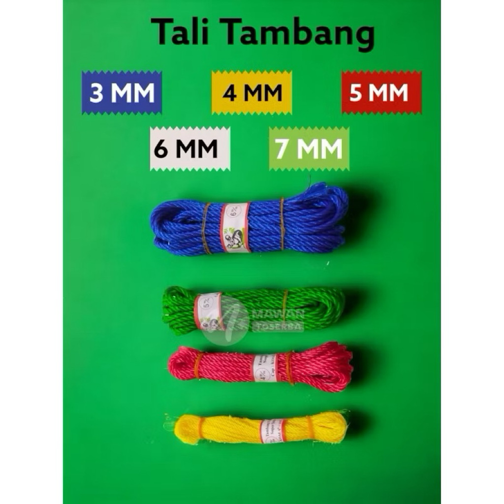 

Tali Tambang Nylon / atambang Nilon 3 mm ( 10 meter )