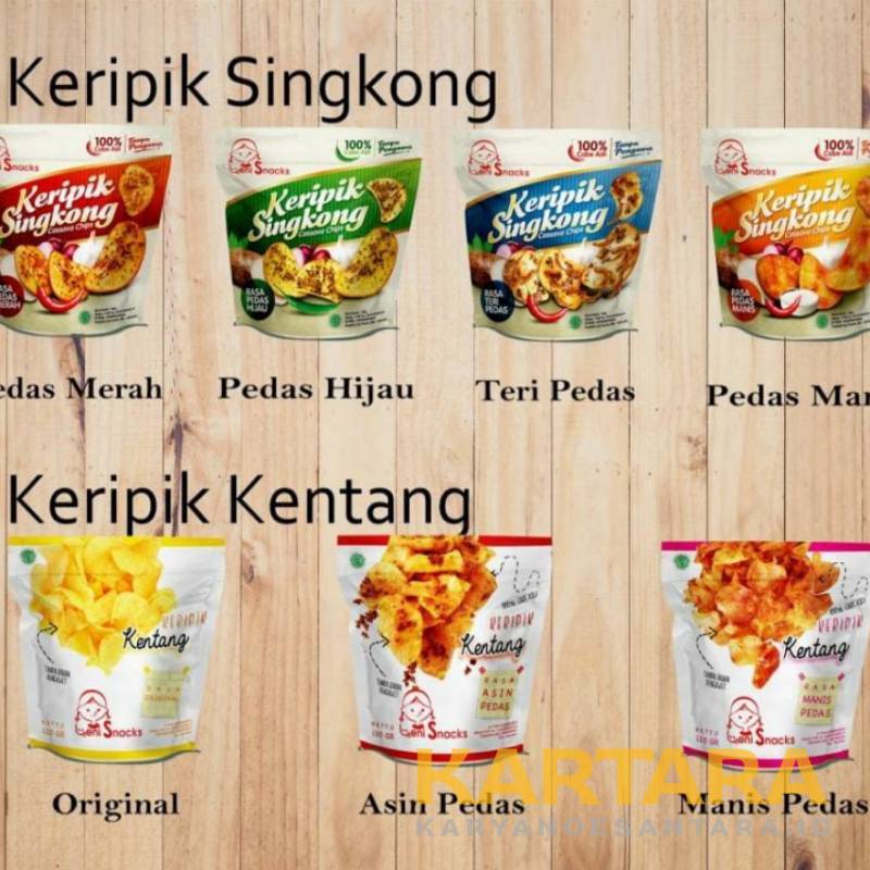 

Keripik singkong dan kentang Leni Snack