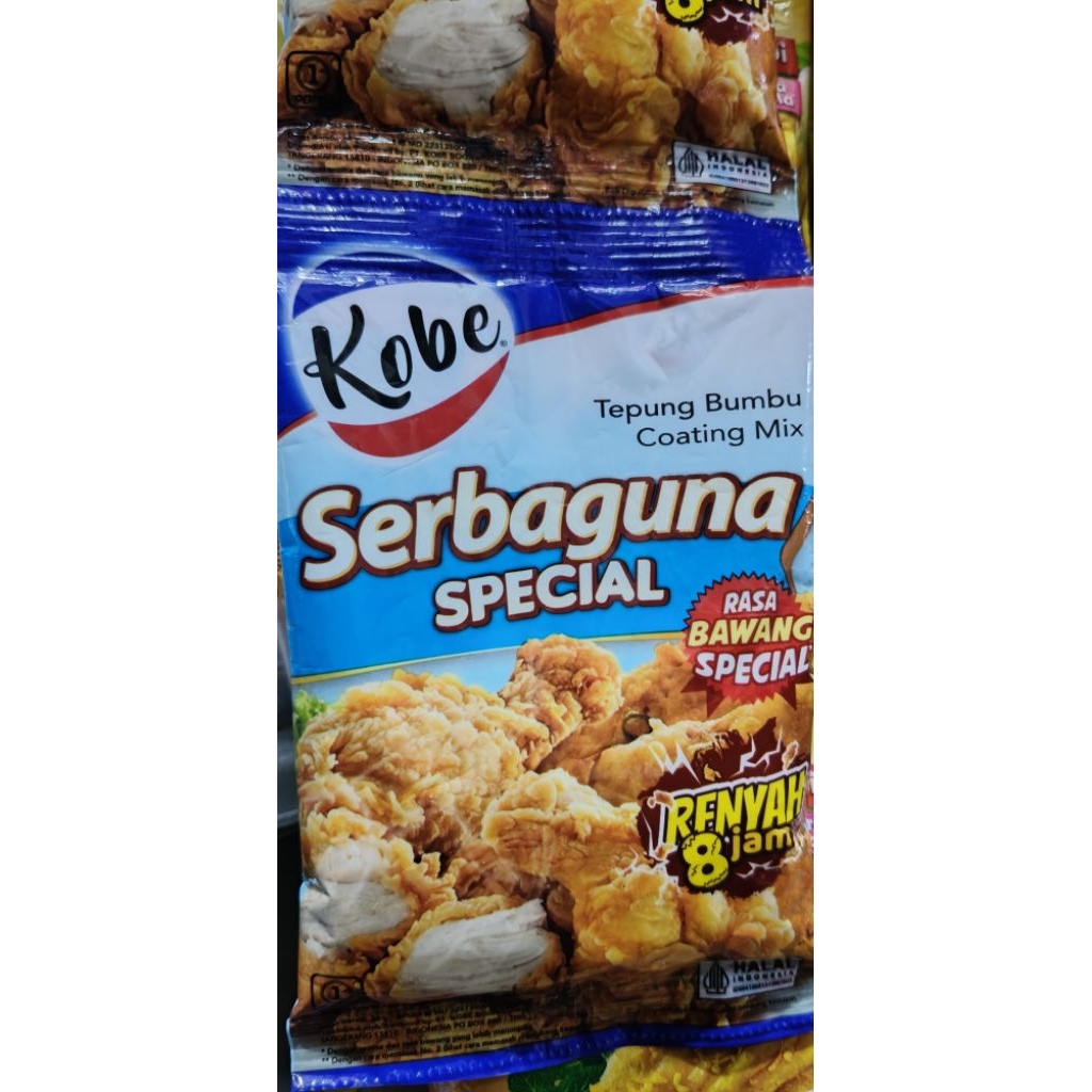 

Tepung chicken merk KOBE SERBAGUNA SPECIAL rasa bawang special