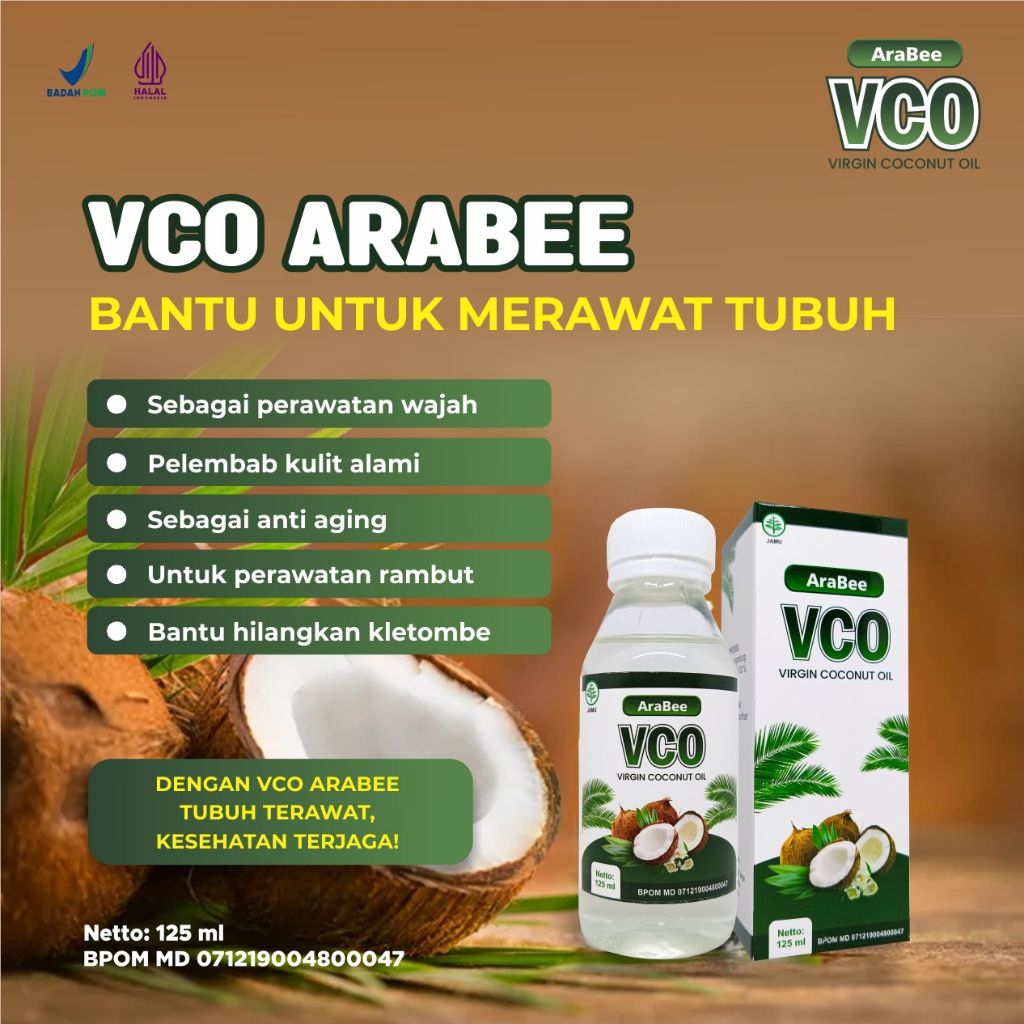 

AraBee VCO – Virgin Coconut Oil 125ml | Minyak Kelapa Murni Serbaguna