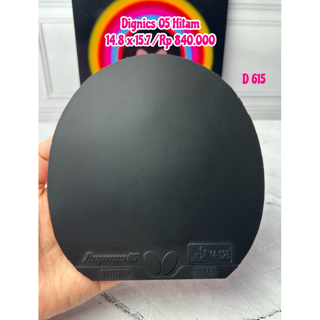 PROMO SECOND KARET PINGPONG TENIS MEJA DIGNICS 05 HITAM ORIGINAL MARKET JEPANG