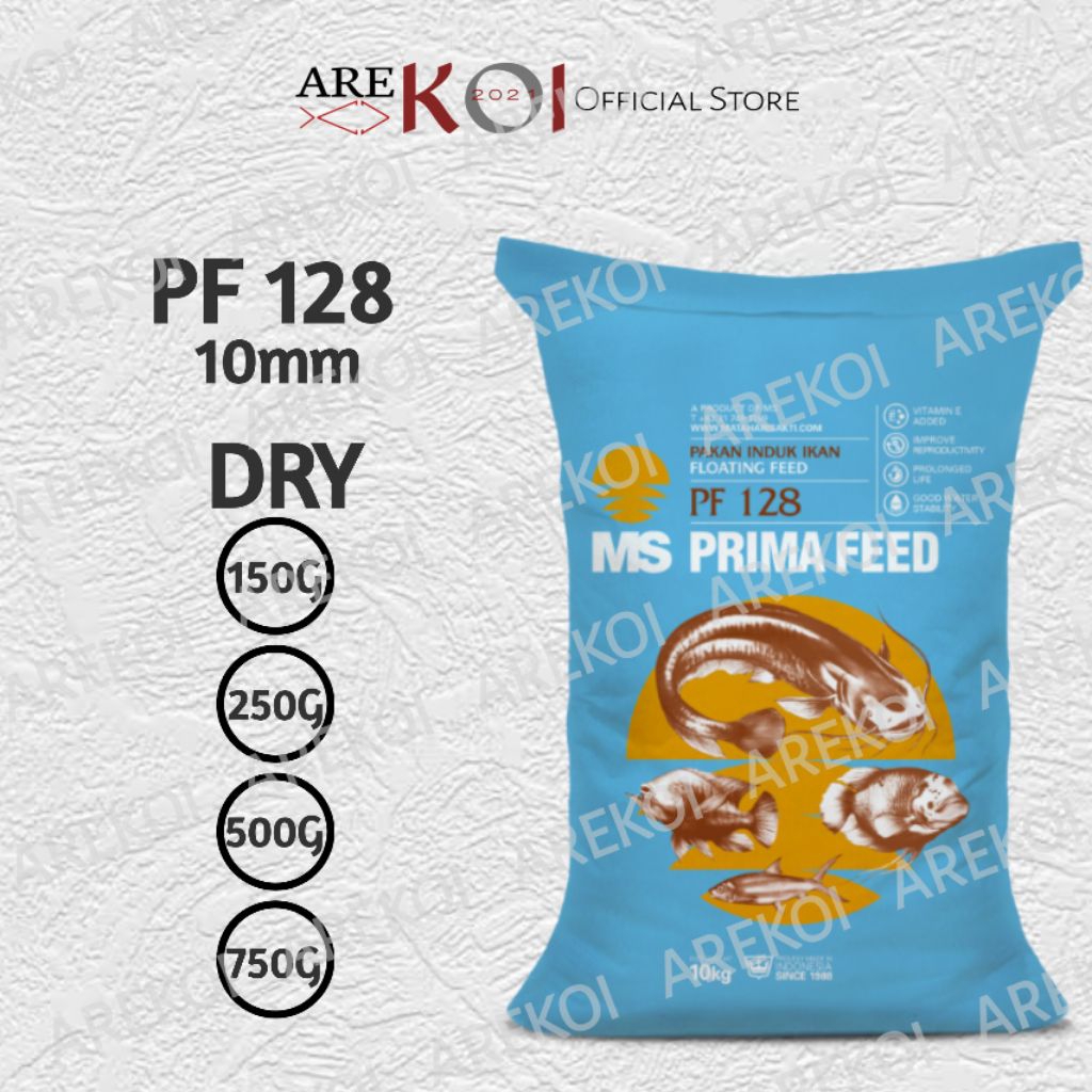 Pelet pf 128 Pakan Induk Ikan Protein Tinggi / Koi koki gurame lele dll