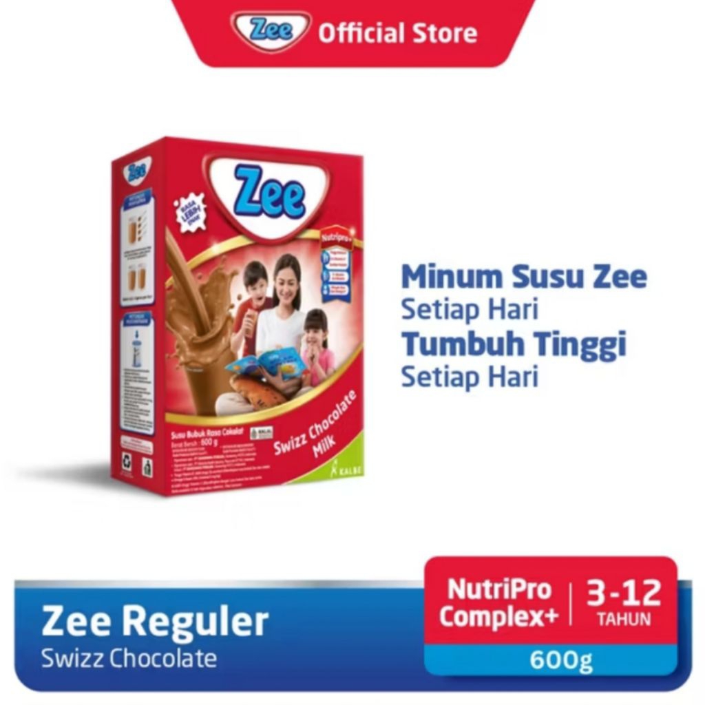 

Susu Zee Reguler Swizz Chocolate dan Vanilla Twist Kemasan 600g