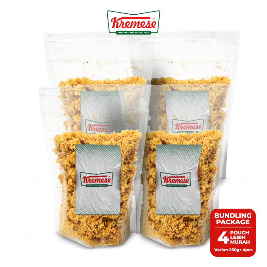 

PROHE (PROMO HEMAT) 4 Pouch Kremesé Ayam Goreng Jogja