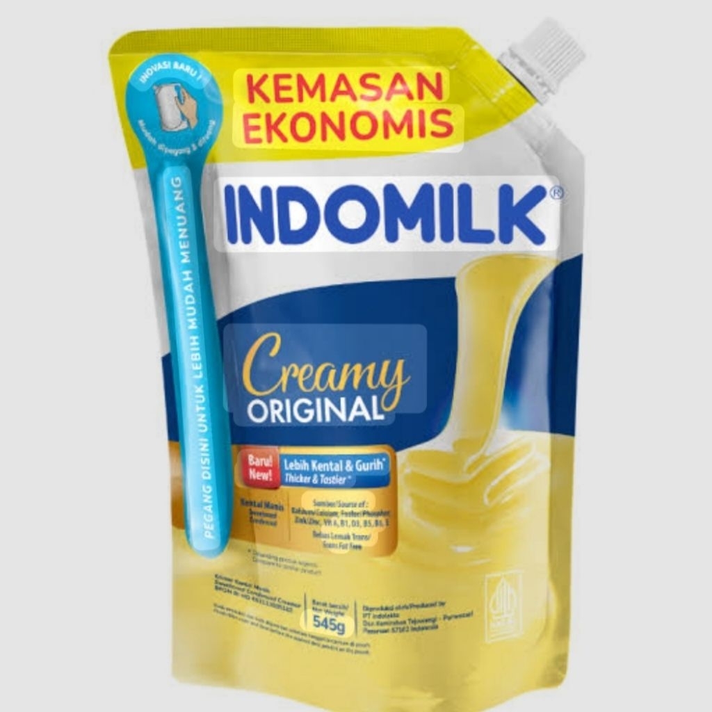 

Indomilk kental manis kemasan pouch 545gr