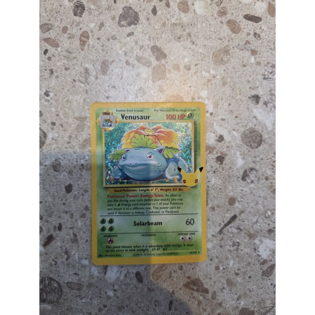 pokemon tcg venusaur english 25th english original