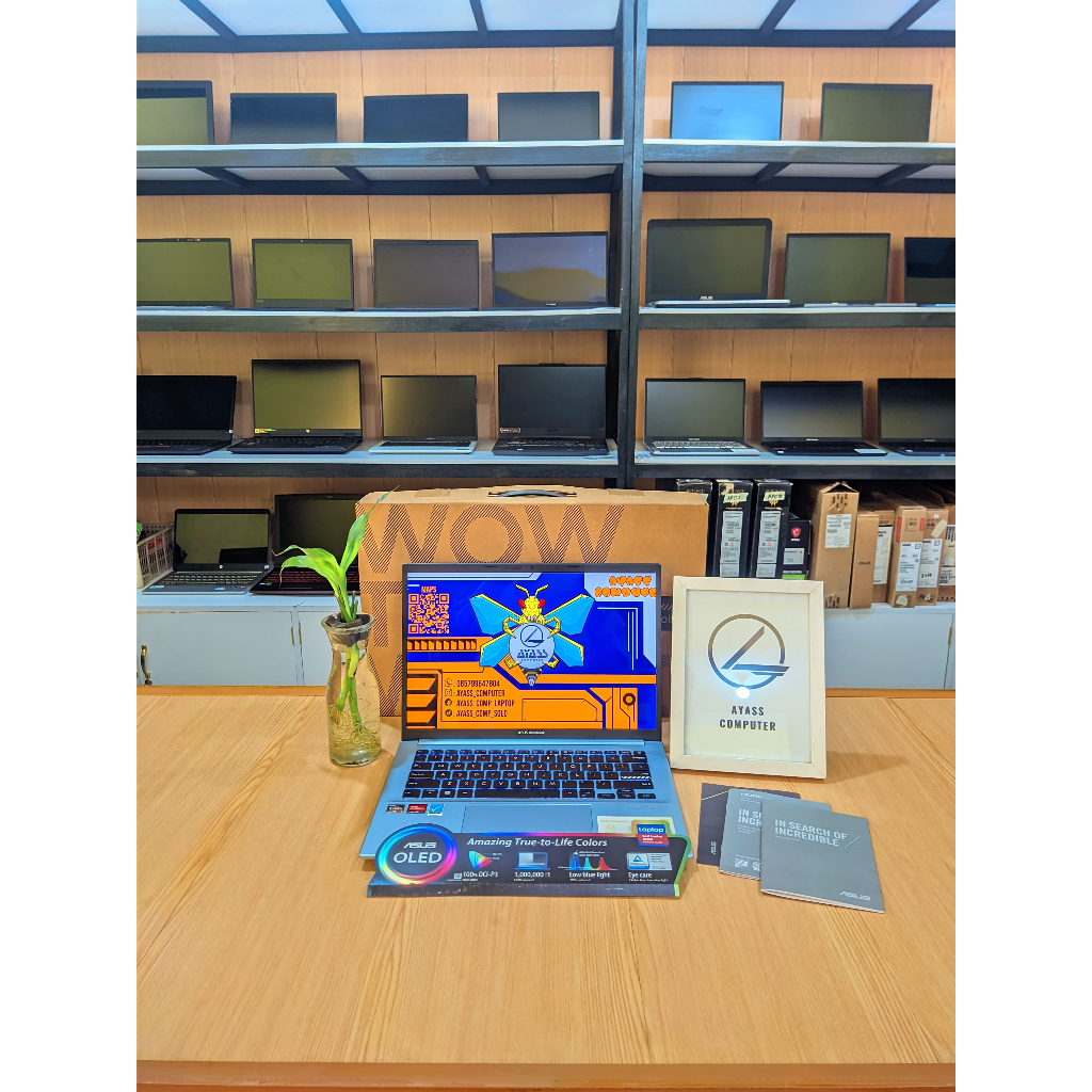 ASUS VIVOBOOK PRO 14 M3400QA OLEDS751 AMD Ryzen 7 5800H Ram 16GB DDR4 SSD 512GB M.2 NVMe AMD Radeon 