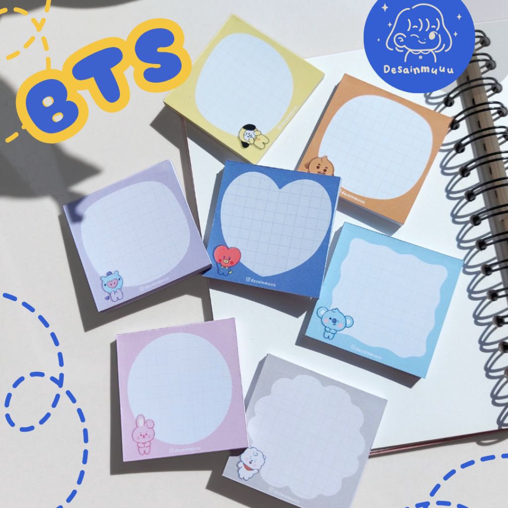 

Memo Pad BT21 by Desainmuuu
