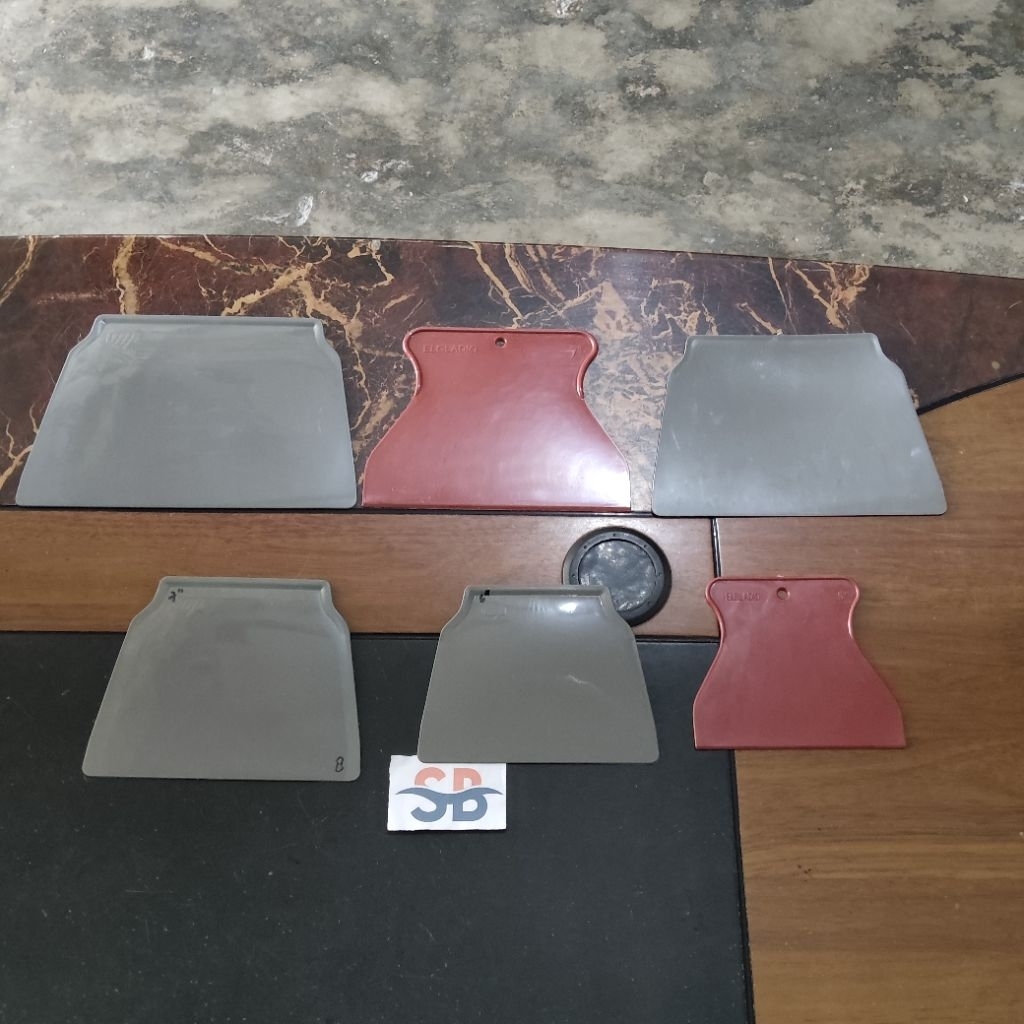Kape pvc plastik / kape plastik / skrap scrap sekrap scraper 5" 7" Inch / kapi kape skrap sekrap dem