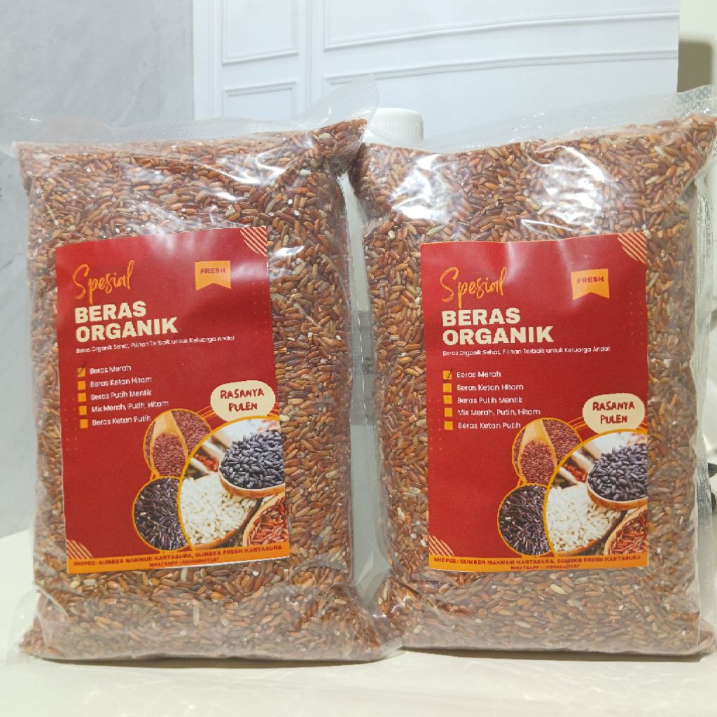 

Beras Merah Organik 1 Kg Free Ongkir Cocok untuk Diet