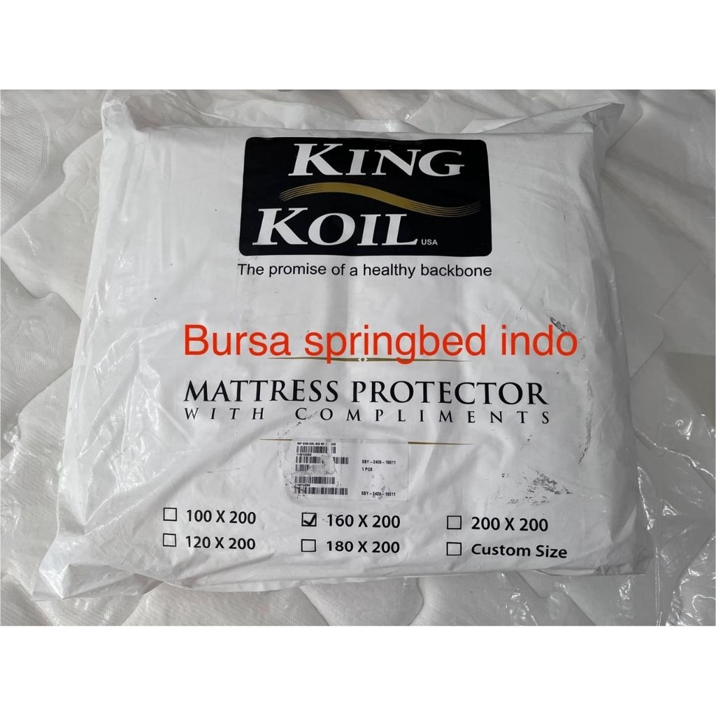 matras protektor king koil 160 x 200 mattress protector pelindung kasur kingkoil mp