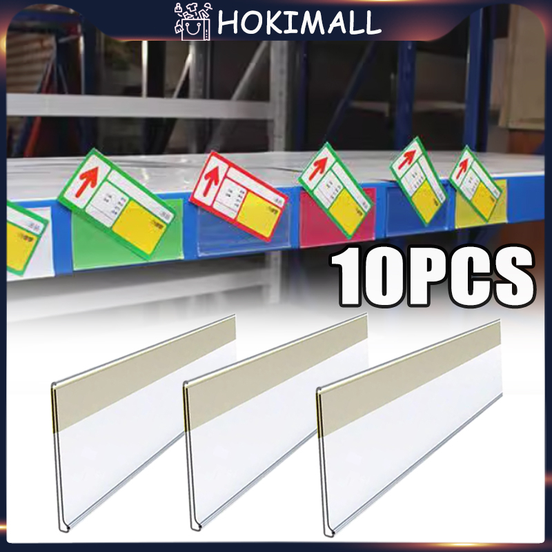 10Pcs Price Rail Label Harga 90cm Label Harga Rak Price Label Harga Rak Toko