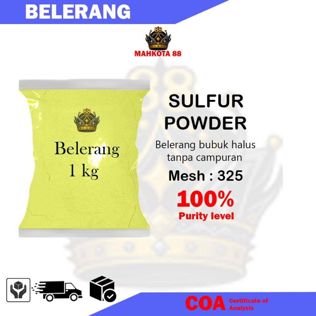 belerang bubuk Halus 1kg / Sulfur Powder / Belerang Powder / Belerang asli / Murah