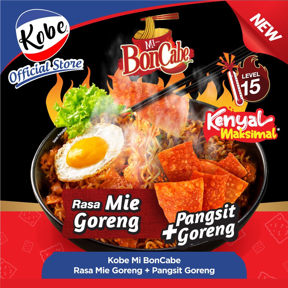 

Paket 6 pcs Mi BonCabe Mie Goreng Level 15 Bon Cabe & Nonis Sambal Rebon Teri Medan