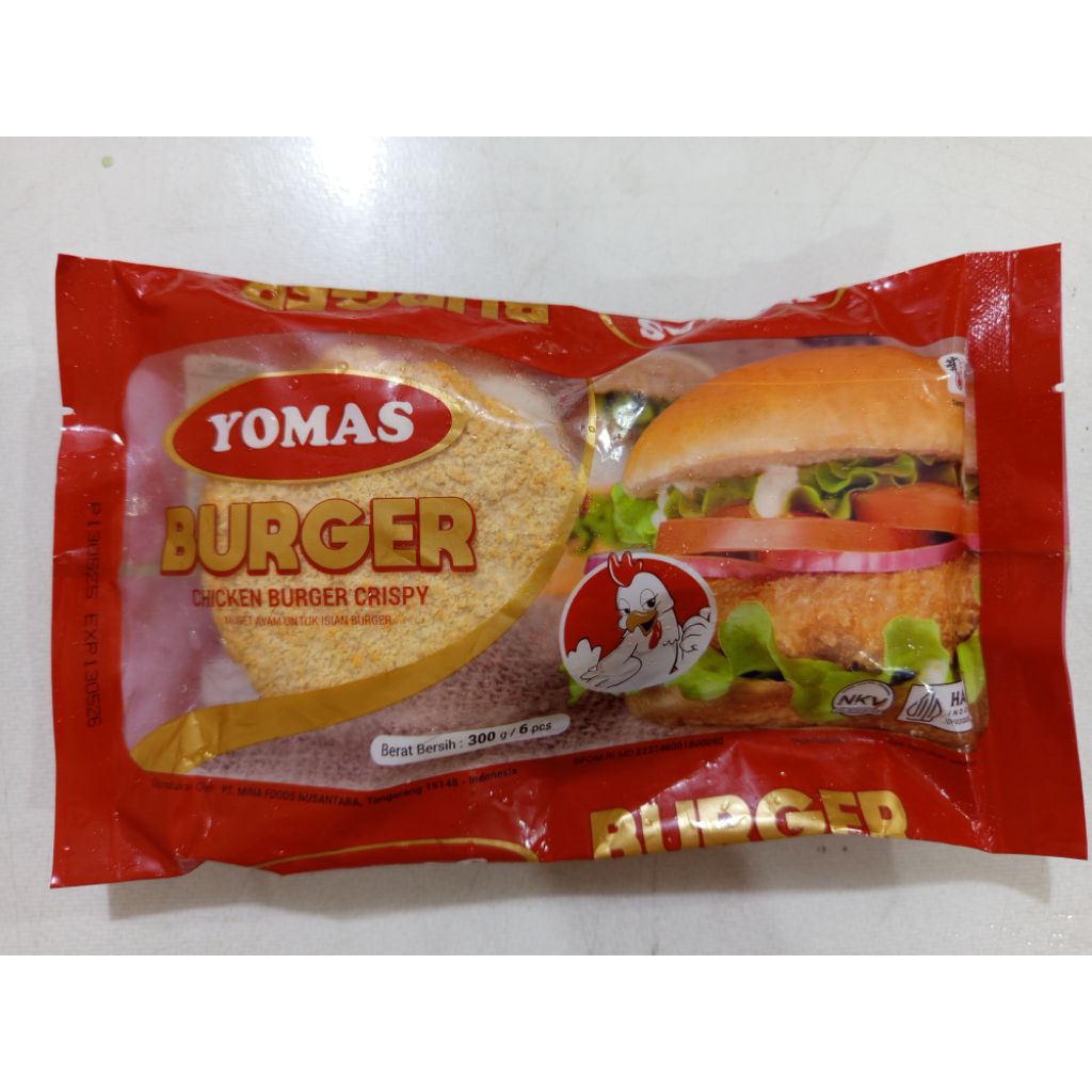 

YOMAS chicken burger 300gram