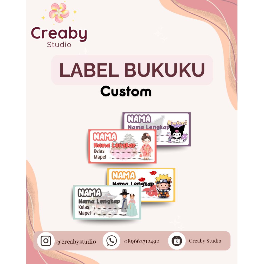 

STIKER LABEL BUKUKU - STIKER VINYL - STIKER PELAJARAN LUCU - STIKER KARAKTER - STIKER BUKU BTS