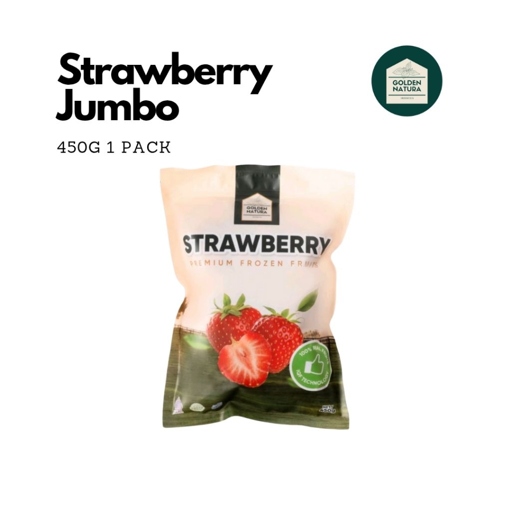 

Golden Natura Strawberry Jumbo 450g/ Premium Frozen Fruits