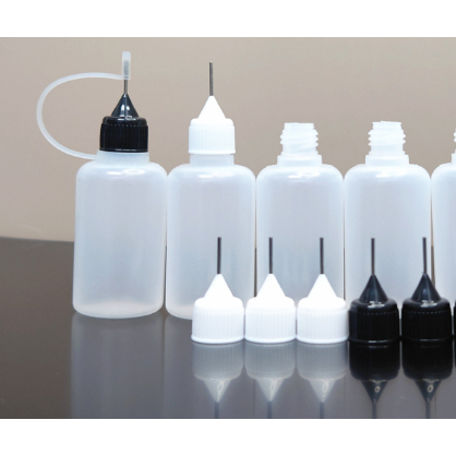Botol tetes jarum 30ml kosong plastik  lem sauce bento glue liquid 30 cc