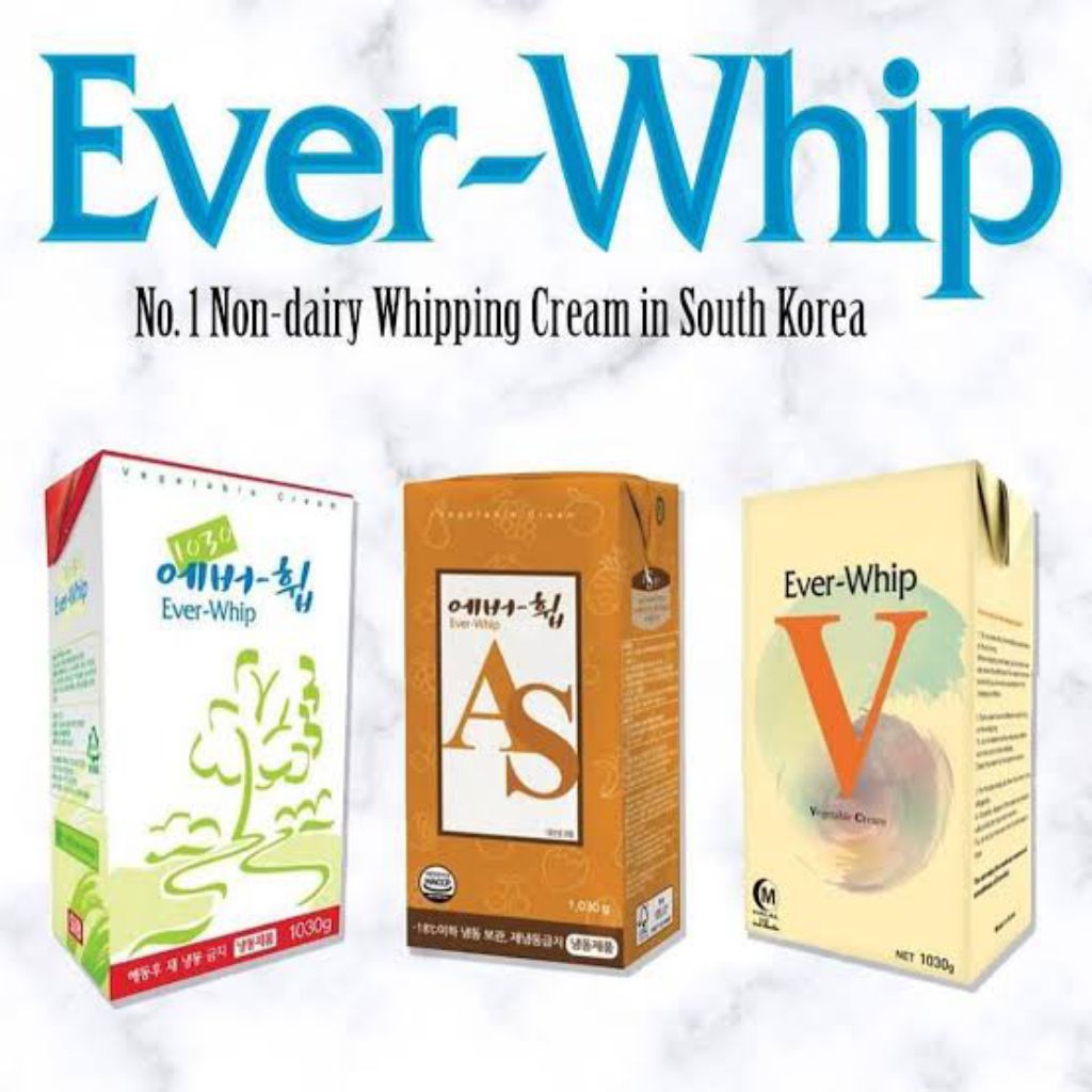 

Whipping cream Ever Whip V fresh cream non diary Vegetarian nabati