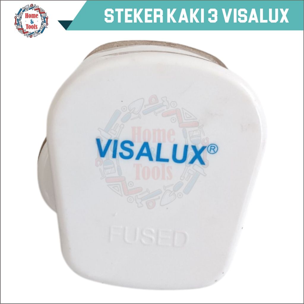 STEKER KAKI 3 VISALUX V9548P/STEKER LISTRIK 3 KAKI/COLOKAN ARDE VISALUX/PLUG KAKI 3 GROUNDED