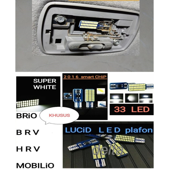 lampu Kabin /Plafon Mobil HONDA Brio HRV WRV BRV Mobilio LED Putih