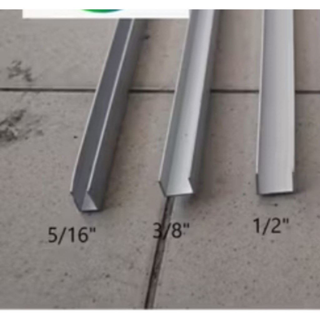 list U aluminium 5/16"/ meter