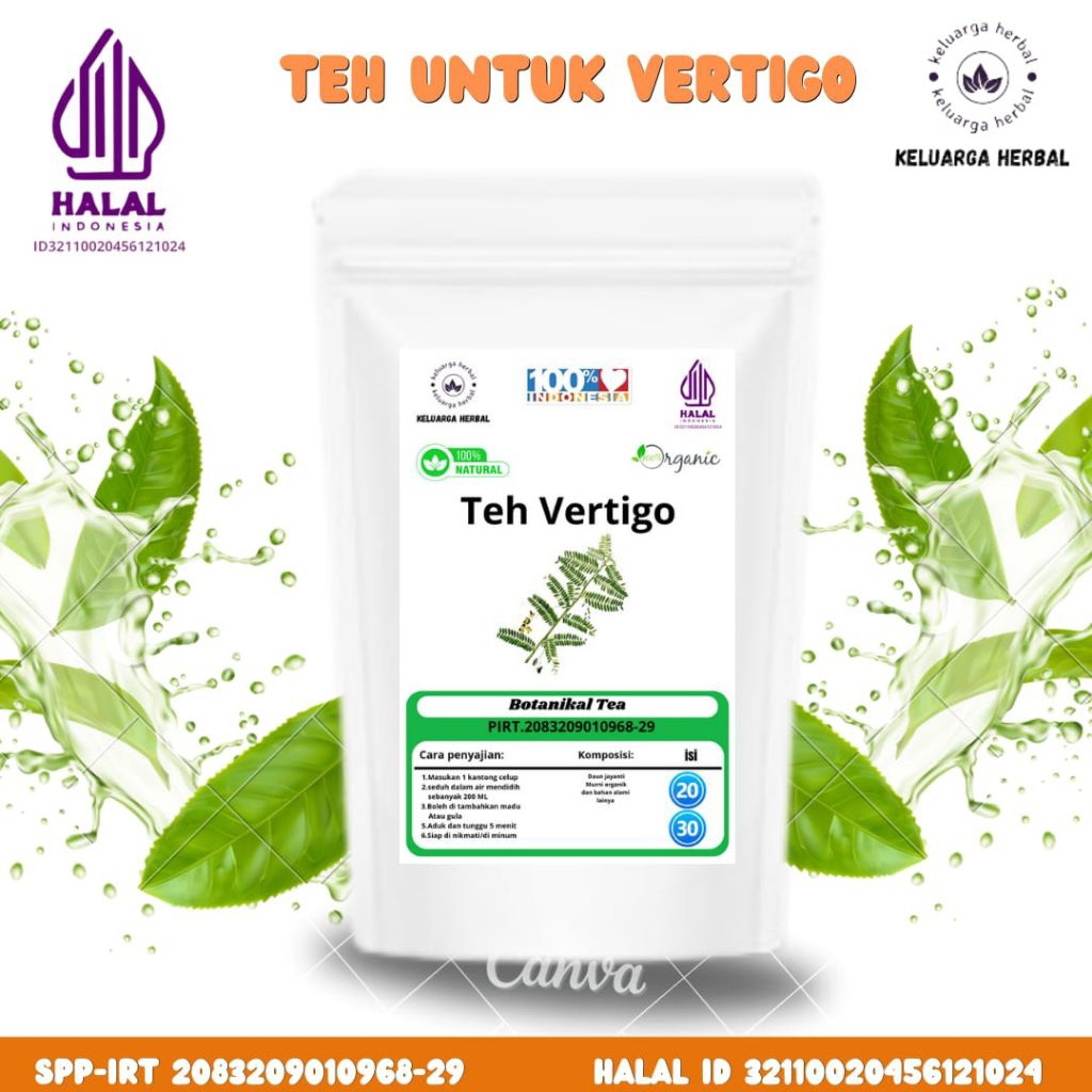 

Keluarga Botanikal Teh VERTIGO : isi 30 teabag /kantong teh siap celup