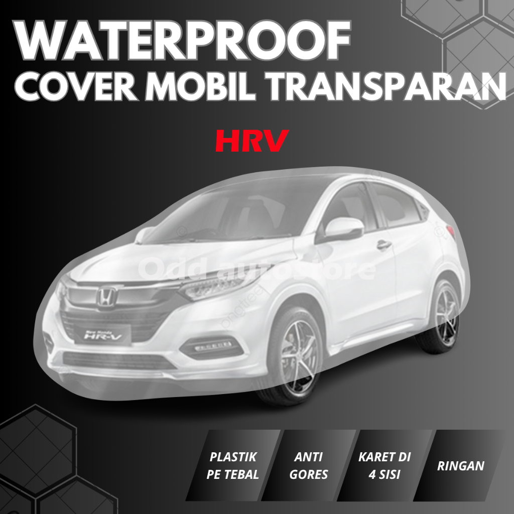 Cover mobil transparan Honda HRV transparan