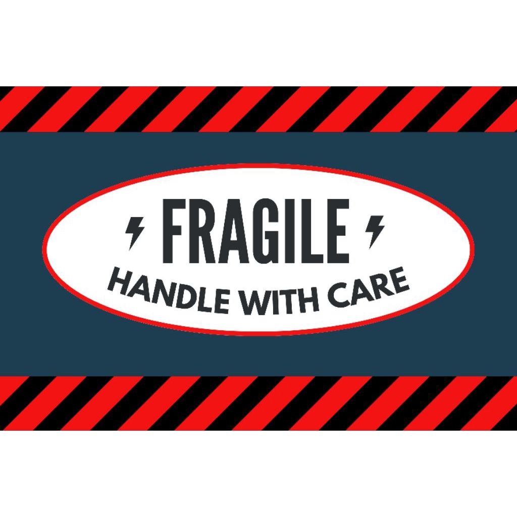 

STIKER FRAGILE | UKURAN 7 × 5 CM | BONTAX | SIAP PAKAI | ECER | GROSIR