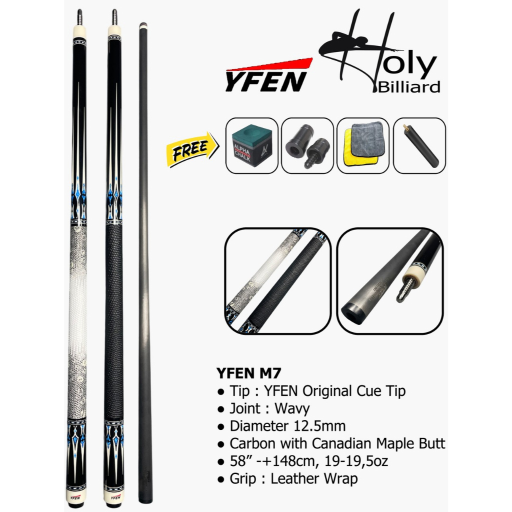 Stik Billiard YFEN M7 / YFEN Cue / YFEN M7 / Cue YFEN M7