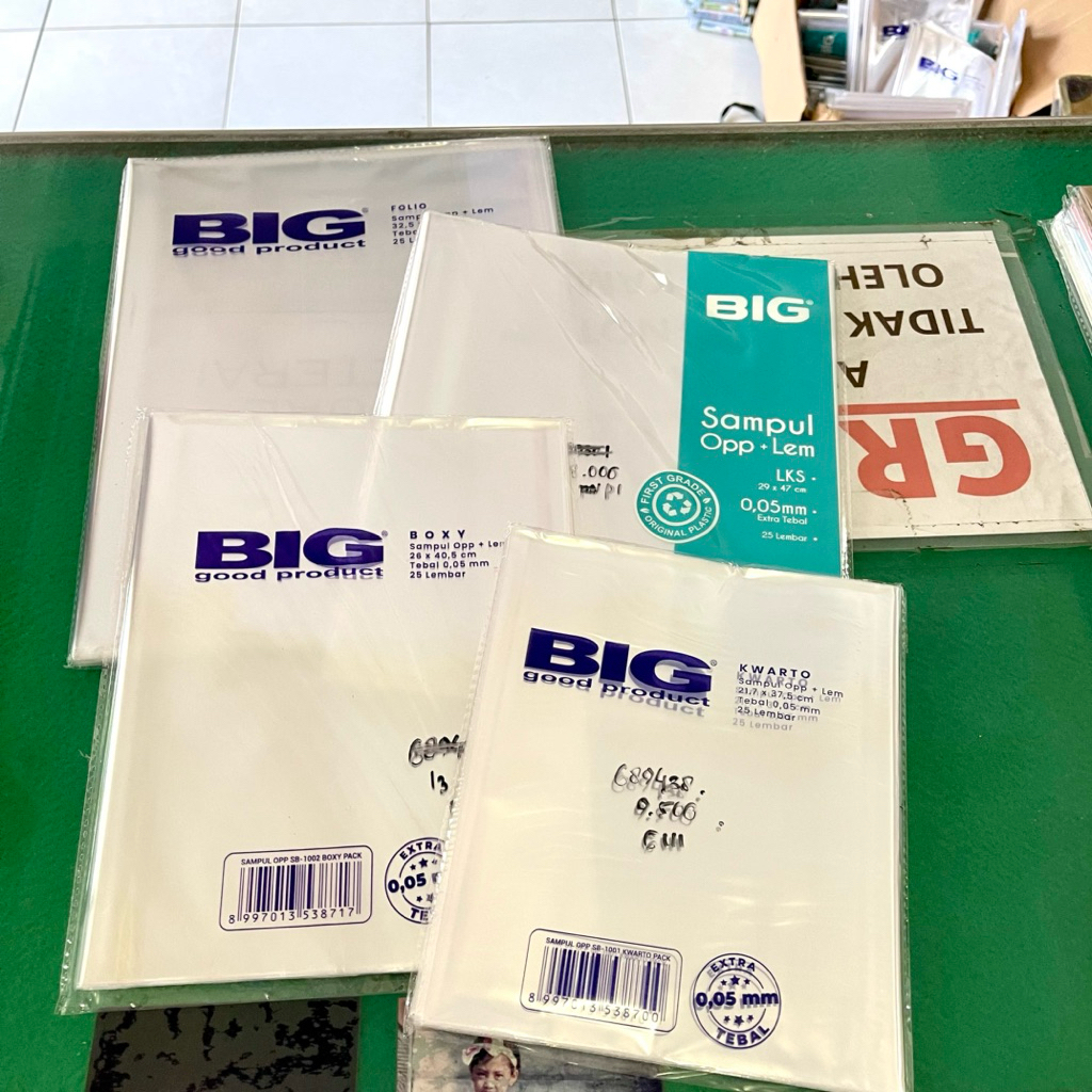 

(25 PCS) SAMPUL OPP BIG KWARTO BOXY LEM