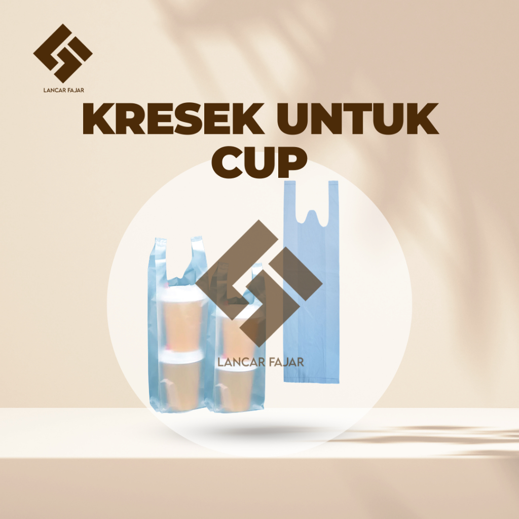 [ECER= 1 pak]  kresek 1 gelas  / kresek 2 gelas / kresek ukuran 10 X 30  10 X 43 / kresek kekinian /