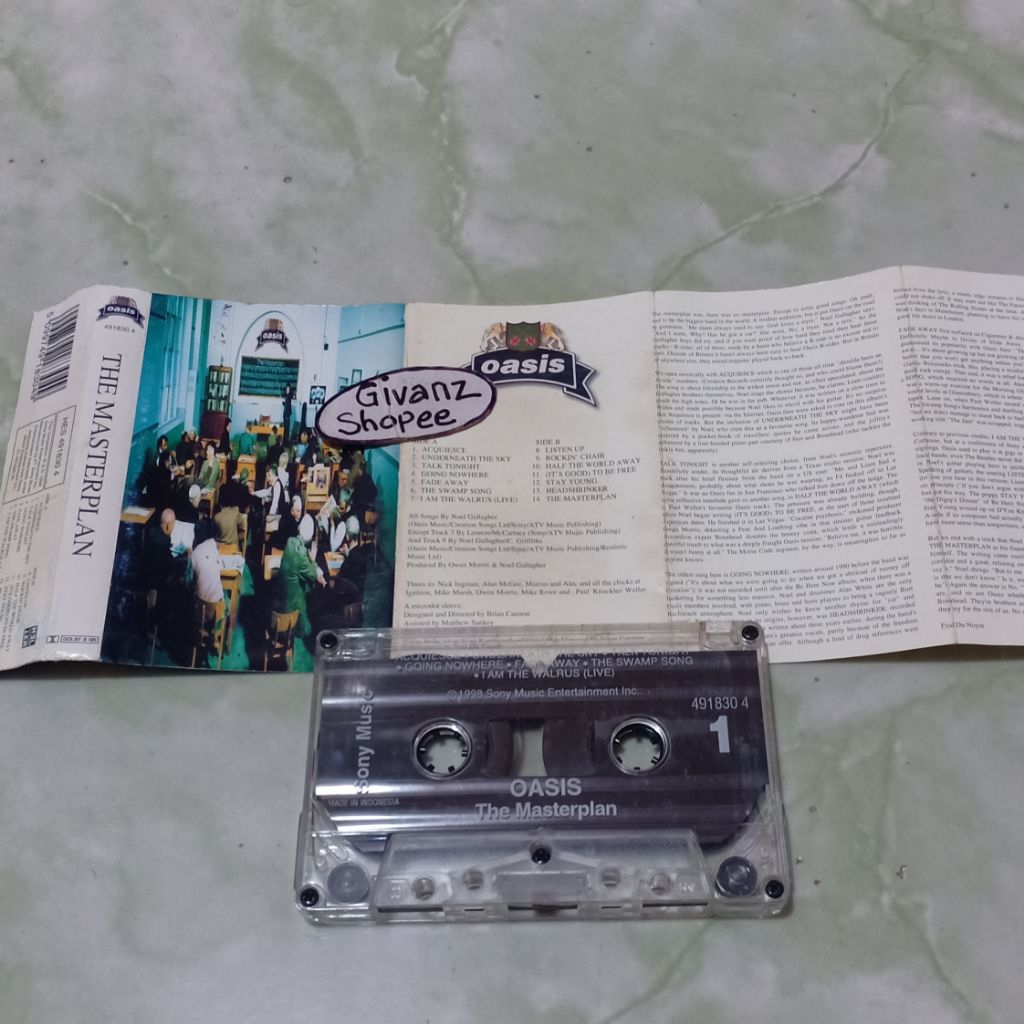 kaset pita OASIS The masterplan