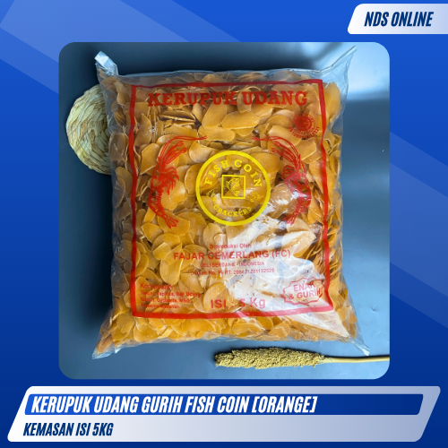 

Kerupuk Udang Fish Coin Orange 5Kg | Gurih, Renyah & Warna Menarik [INSTAN SAMEDAY]