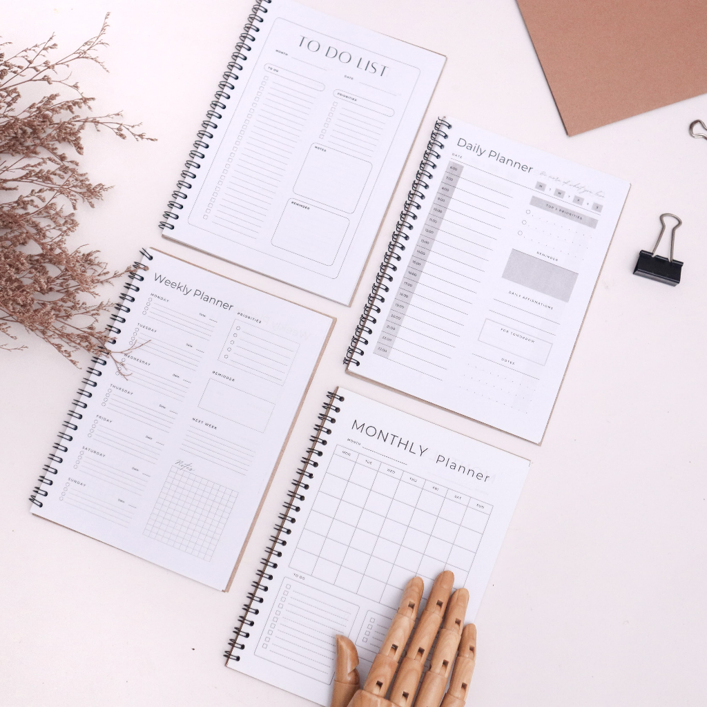 

( spiral samping ) Buku Agenda Planner / Daily Planner / Monthly Planner / Weekly Planner / To Do List / Buku Catatan Planner Book A5
